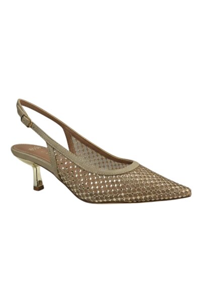 Exe Shoes Γυναικείες Γόβες 700-022 SLINGBACK Πλατίνα Στράς W47000223Z36