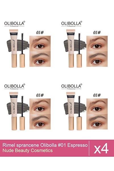 Makeup Set 4x Rimel sprancene Olibolla #01 Espresso