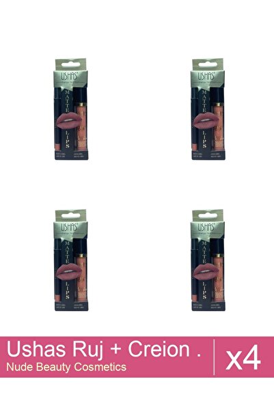 Makeup Set 4x Ushas Lipstick + Pencil. No. 17