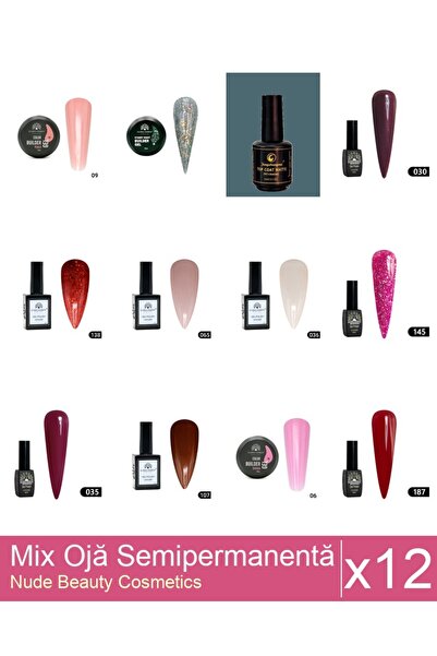 Makeup Set Mix 12 Nail Polish products: Global Fashion semi-permanent nail po...