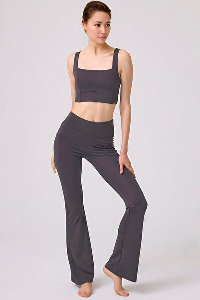 Homay High Waist Spanish Leg Lycra Tights with Pockets - One Piece