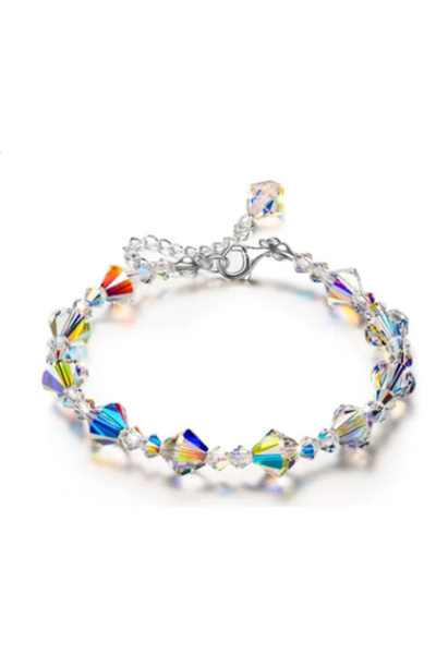 Choice1 golden European and American style square crystal chain bracelet, exq...