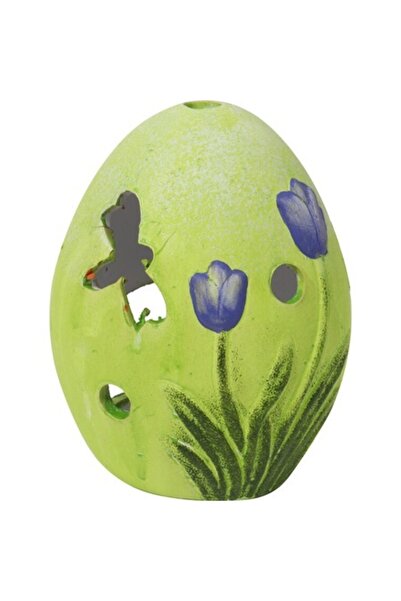 Goliat Candle holder, Goliat, ceramic, egg shape, 14cm, multicolor