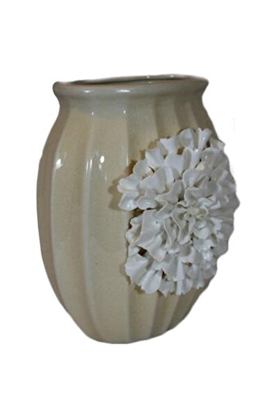 Goliat decorative vase, floral design, 22x17cm, two colors available