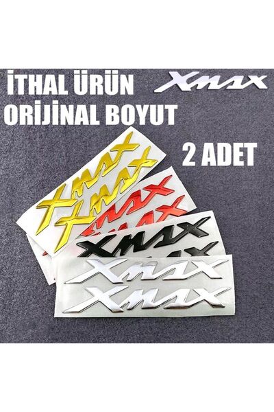 Yamaha Xmax 250-300 Yazı Amblem Logo Stıcker Kırmızı