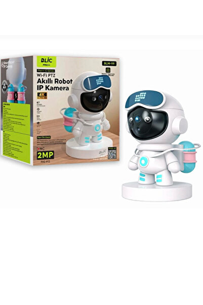 Blic BLM-99 Akıllı Robot IP Kamera - 4K Ultra HD WiFi PTZ Gece Görüşlü Bebek ...