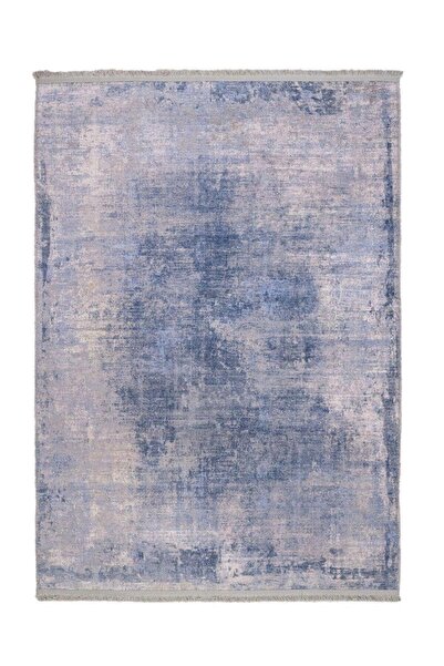 halinet Halı.Net Blue Modern Washable Non-Slip Living Room Carpet Pia-Modern-...