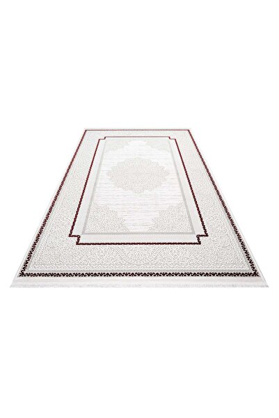 halinet Halı.Net Gray Modern Washable Non-Slip Living Room Carpet Cr-Karen-6927