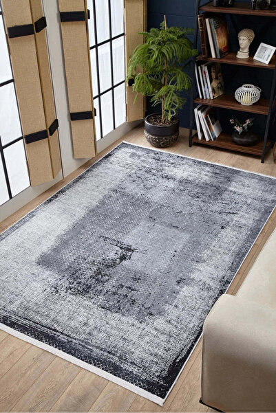 halinet Halı.Net White Vintage Antique Washable Non-Slip Living Room Carpet H...