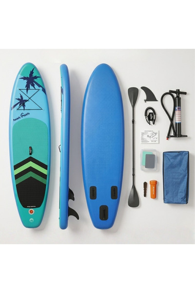 Get Ready Inflatable SUP Board 320x81x15cm with Double Paddle & Accessories