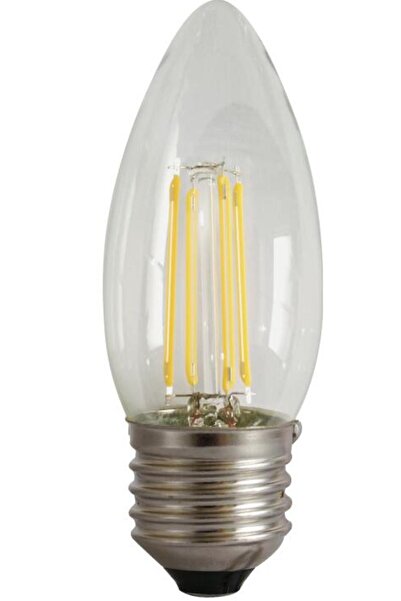 DELIGHT Bec Filament Lumanare E27, 4W=45W, 3000K, lumina calda, 480Lm