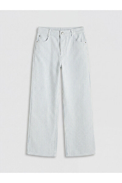 LC Waikiki Esvab • Modern & Distinctive Wide-Leg Striped Girls' Pants
