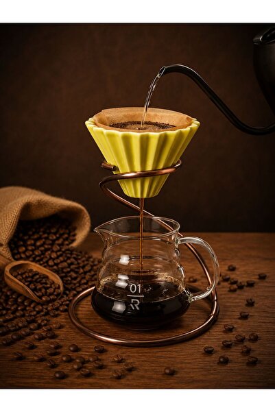 rank V60 Coffee Drip Set: Glass Dropper and Glass Serving Tool 01