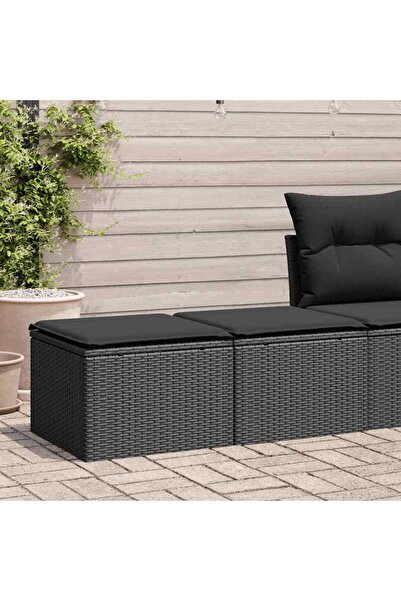vidaxl Set mobilier de gradina cu perne, 2 piese poliratan/lemn acacia