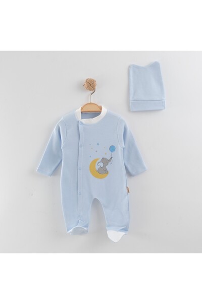 Melish Bebe %100 PAMUKLU ŞAPKALI BEBE TULUM