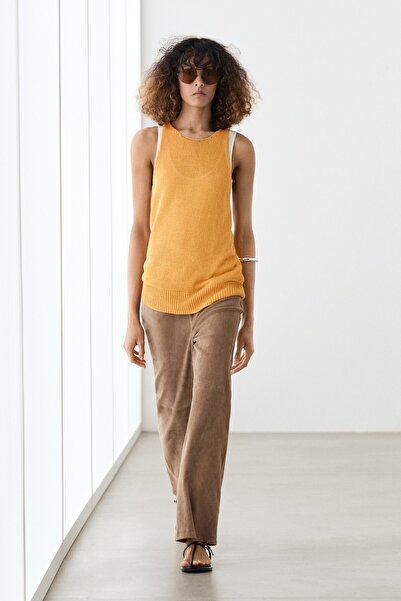 Massimo Dutti Kolsuz halter bluz