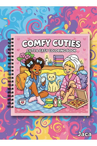 JACA Comfy Cuties 40 Sayfalık Boyama Kitabı KALIN SAYFALAR
