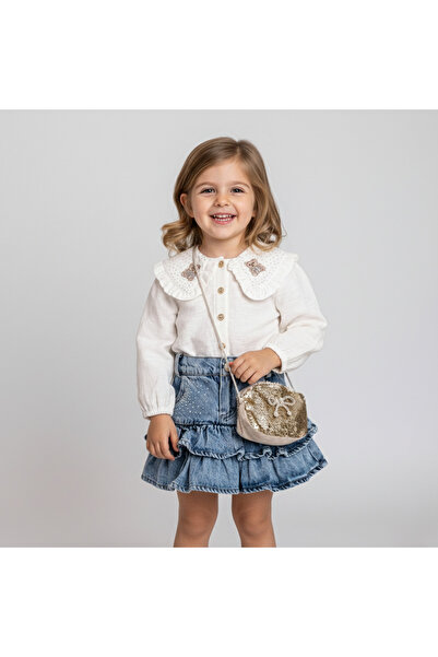 Coolimino Bayramlik Baby Girl Double Set with Bag