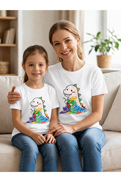 VODEXA Tricou supradimensionat pentru mamă și copil, combinație de tricouri, ...