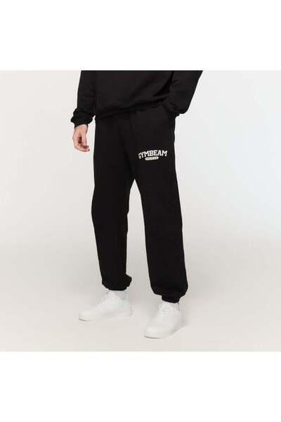 GymBeam Pantaloni de trening Varsity negri M