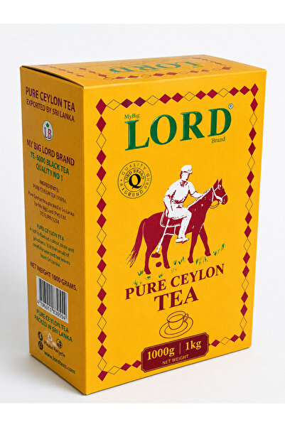 My BİG LORD brand Lord Pure Ceylon Tea 1000 gr | 1 kg Saf Seylan Çayı