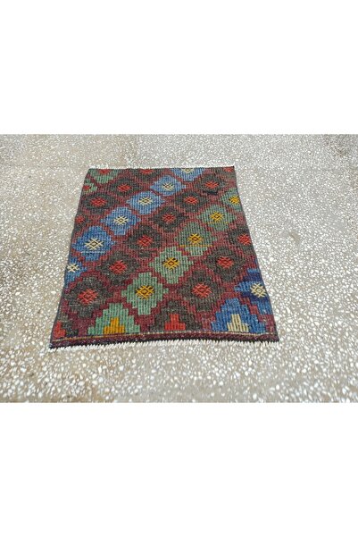 ŞAHMERDANOĞLU Handwoven Wool Rug - 100% Root-Dyed Antique Look Small Rug (72X...