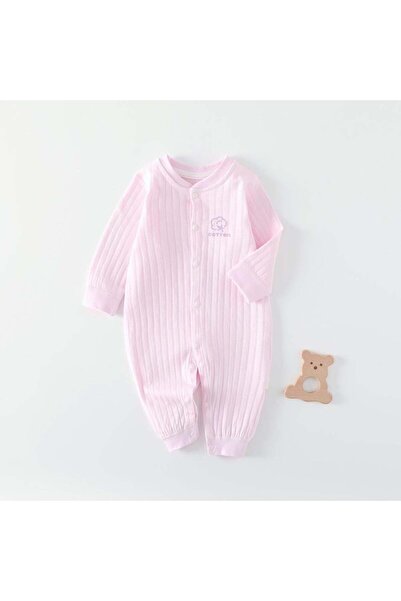 LOOFI Soft Cotton Baby Burp Cloth with Handy Buttons (0 Months -12 Months)/Pink