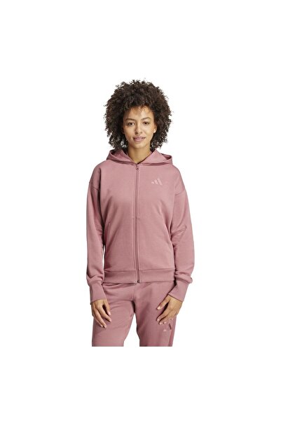 adidas Hanorac de damă din fleece cu fermoar integral, pentru toate anotimpur...