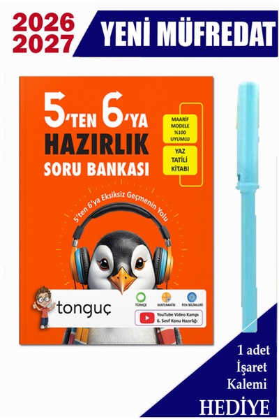 Tonguç Yayınları Tonguç 5'ten 6'ya Hazırlık Kitabı