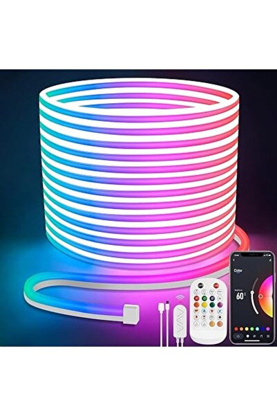 lamomo Bandă LED Neon RGB 20m, Control prin Aplicație