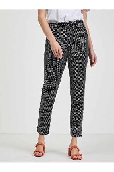 ORSAY White and black women's polka dot trousers