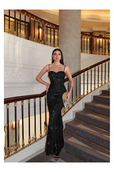 ESRAHELVACI Eh Collection Floral Embroidered Tulle Event Dress