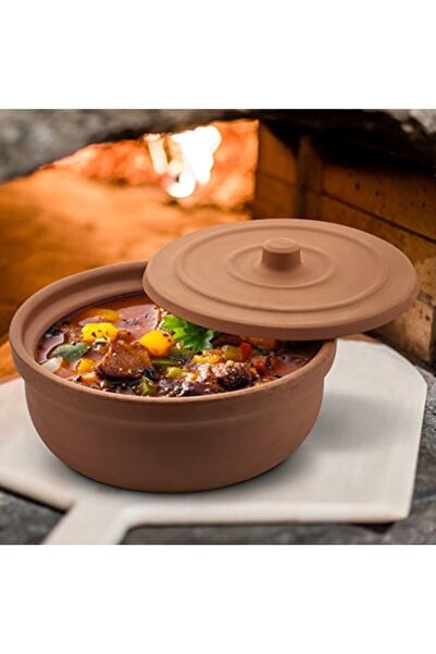 ELİZİ Small Handmade Clay Cooking Pot (3.5L) EL-006