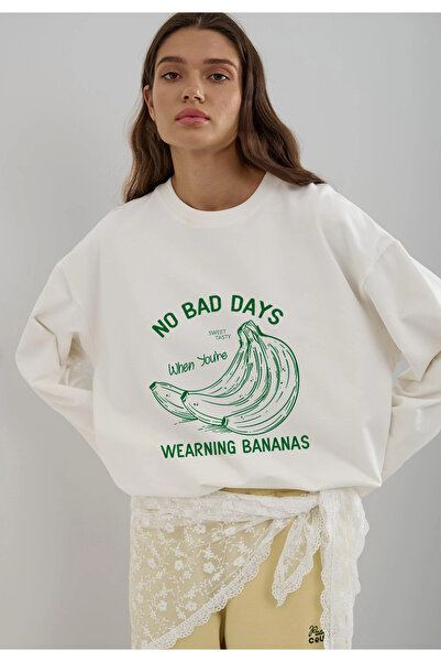 Jose Clothing White Printed Long Sleeve Cotton T-Shirt Suitable for Hijab