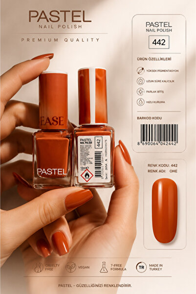 Pastels Pastel Oje Kod; 442 Kiremit Turuncu 13ml