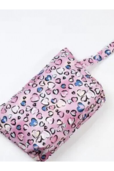 Generic Brand Makeup Bag and Multi-Purpose Handbag Heart Patterned