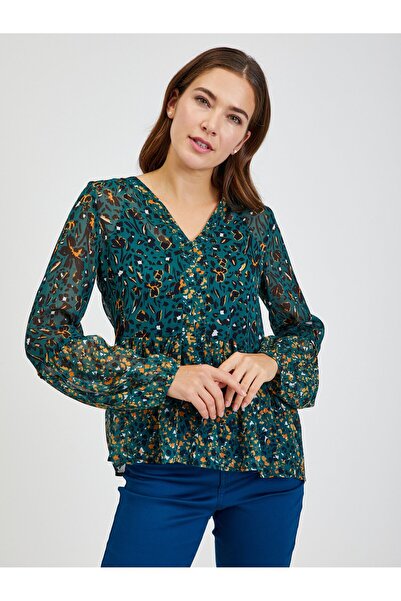 ORSAY Green women's patterned blouse