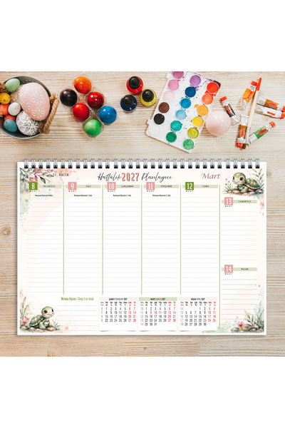 express planlayıcı 2027 53-Week Planner with Academic Calendar - Turtle Diary