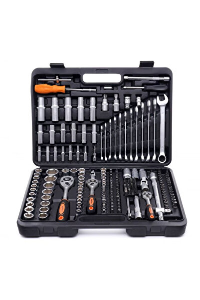 Jack Set de chei tubulare de 1/2, 3/8 și 1/4 cu 219 piese profesionale