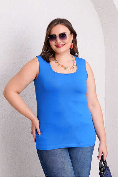 Büyük Moda Basic Sleeveless Combed Body