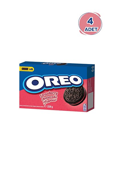 KENT Oreo Bisküvi Çilekli 228gr - 4 Paket