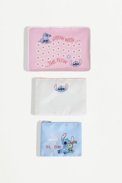 LEFTIES Stitch ©Disney seyahat düzenleyici seti (3’lü)