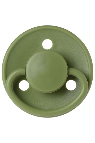 Mininor - Round Pacifier Silicone - 0M+ - Grasshopper