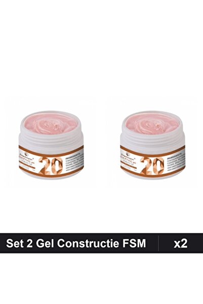 Makeup Set 2 Gel de Constructie UV LED FSM 15g, Builder Gel Profesional Unghii
