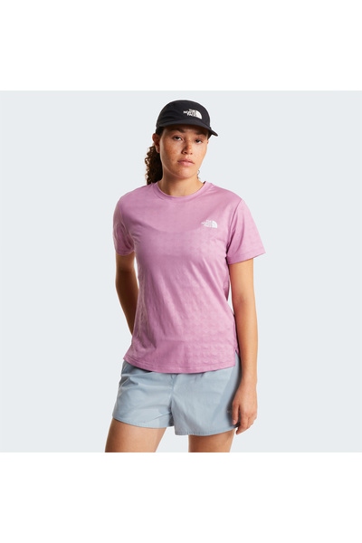 THE NORTH FACE Embossed Women's Purple T-Shirt (Nf0A8G8Cg6E1)