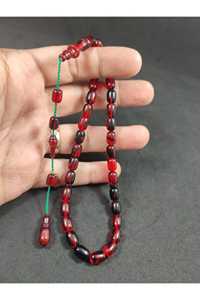 İskeçe Tesbih Mehmet Mercan Masterpiece İmame Bracelet Hand-Strung Amber Cert...