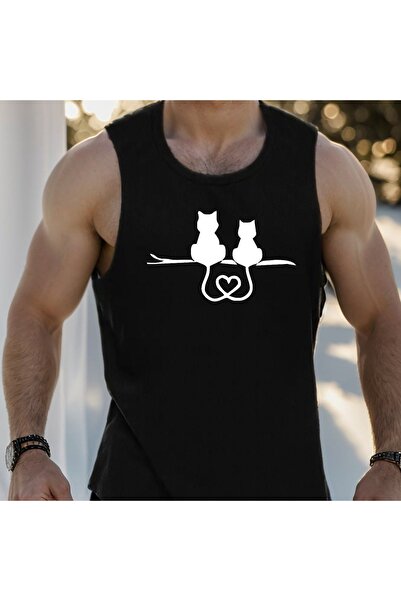 valeriae bellanova Tricou fără mâneci pentru bărbați, supradimensionat, cu de...