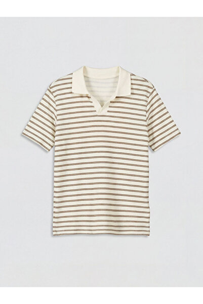 LC Waikiki Striped Boy's Shorts Suit