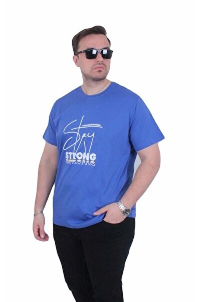Starbattal Tricou cu gâtul în formă de O pentru bărbați, mărime mare, Strong ...
