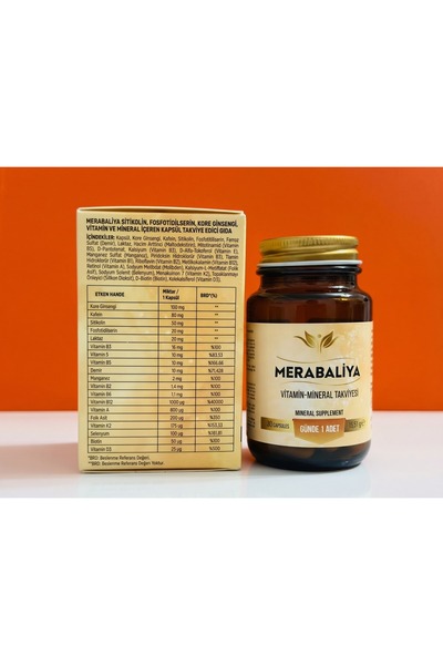 MERABALİYA STİKOLİN DHA OMEGA3 B12 FOLİK ASİT VİTAMİNLERİYLE HAZIRLANMIŞ AKIL...